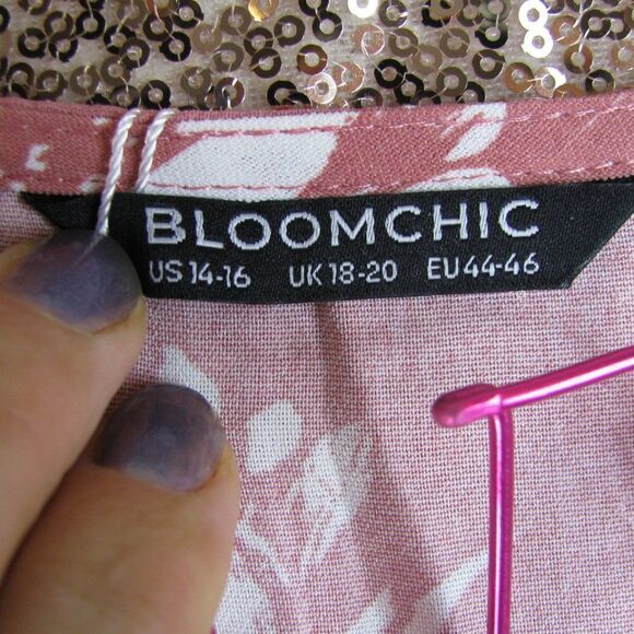 NWT BloomChic floral wrap dress 14/XL - Picture 9 of 11